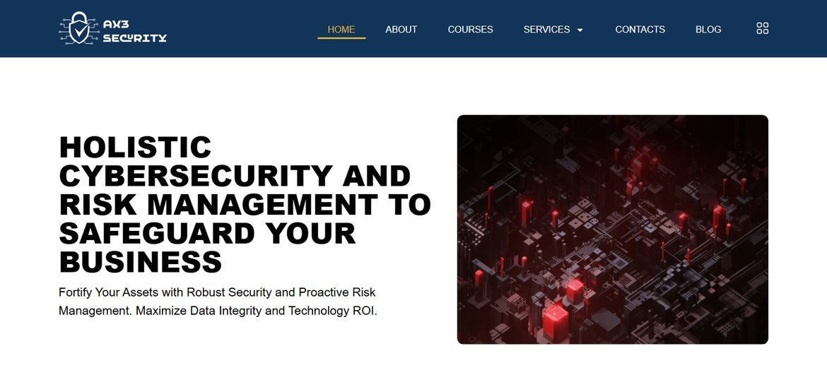 AX3 Security website