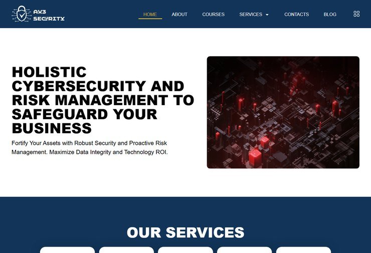 AX3 Security website